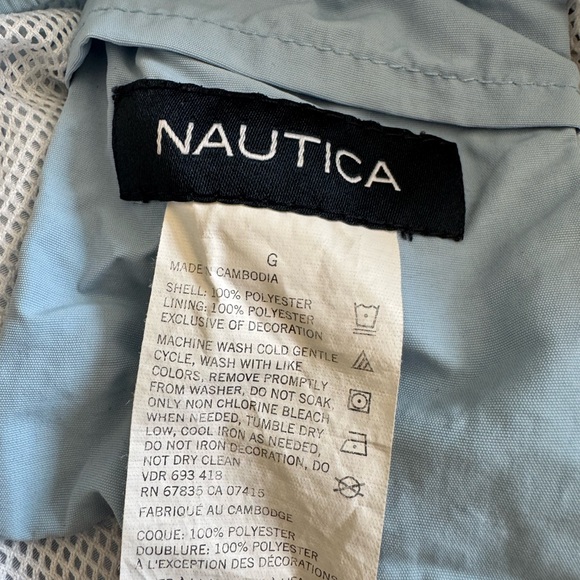 Nautica Men’s Swin Trunks Light blue w/dark blue anchors size Large - Picture 3 of 3